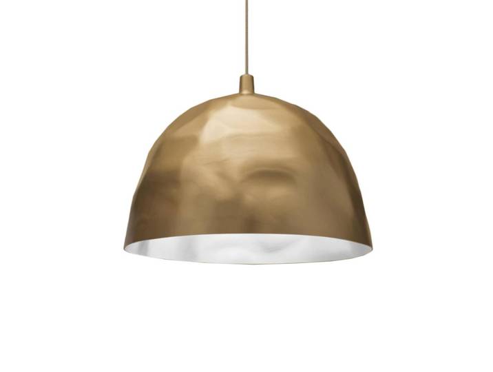 FOSCARINI lampe à suspension BUMP (Or, inteur blanc - ABS)