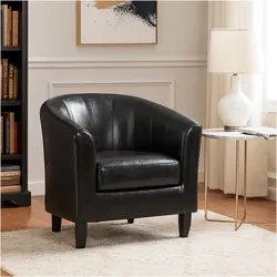 HTI-Living, Sessel, Eleganter Cocktailsessel in Kunstleder für Wohnzimmer, Büro oder Lounge