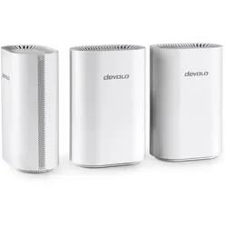 devolo WiFi 7 BE6500 Mesh System 3er Pack BE6500 Dualband, 1x 2.5G WAN/LAN und 3x 1G LAN (pro Einheit)