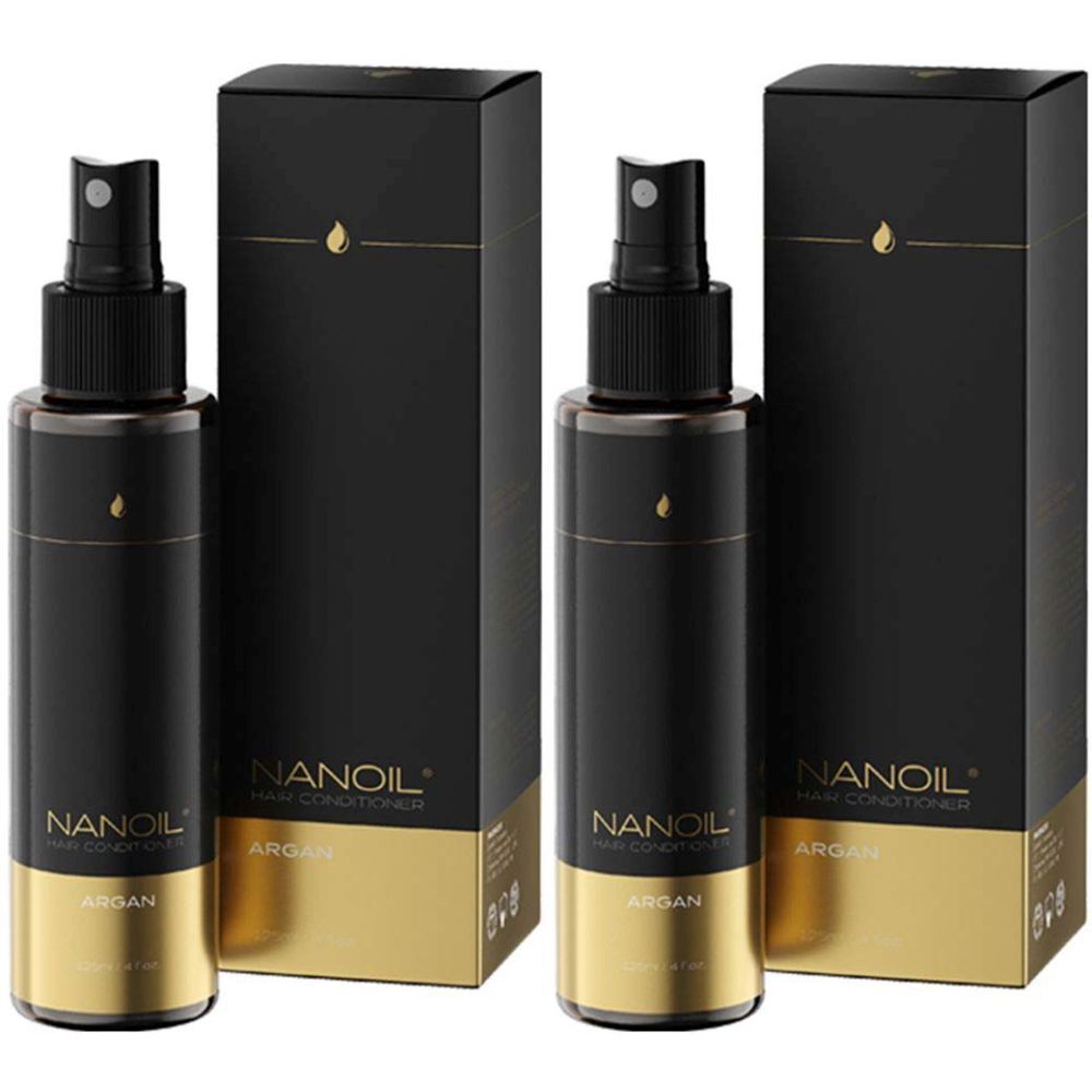 Nanoil Argan Hair Conditioner x2 2x125 ml Sprühflasche