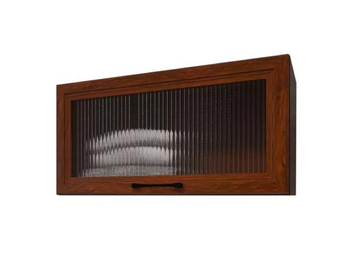 Wandmontierter Organizer-Wandschrank Mit Nach Oben Gerichteter Glastür Wasserdichter Hängender Aufbewahrungsschrank Aus Aluminium Für Badezimmer, Küche Und Wohnzimmer(Brown,60*30*24cm)