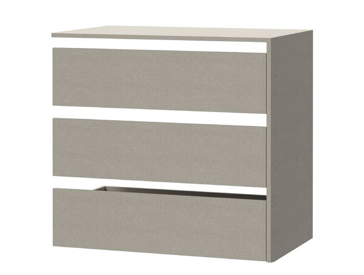 home24 Ladeblok-element type A 84 x 78 x 53cm grijs gefolieerde spaanplaat