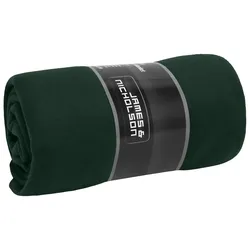 Fleecedecke "JN1901" 130x170 cm - dark-green/natural