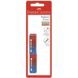 FABER-CASTELL Radiergummis rot/blau