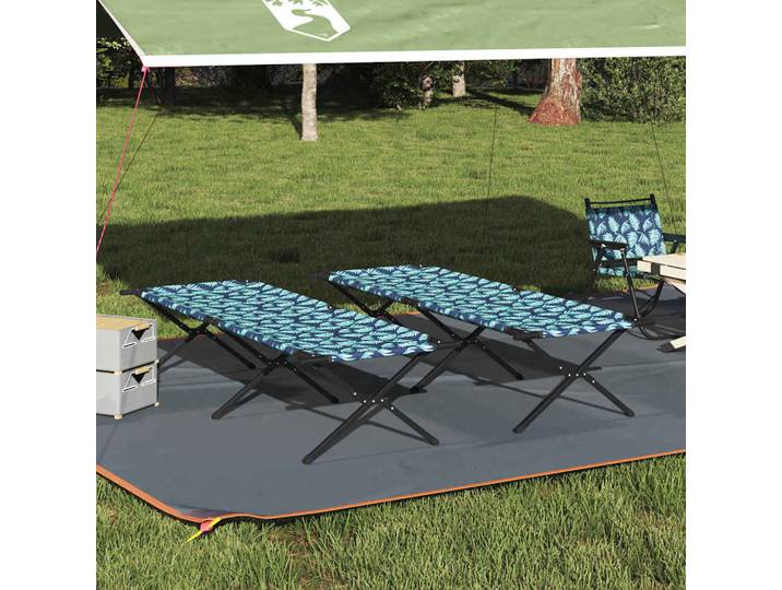 vidaXL Klapp Schlafbett fürs Camping 2 stk. Wald 210 x 80 x 46 cm