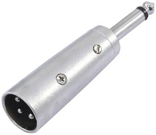 Omnitronic 30226450 XLR Adapter [1x XLR-Stecker 3 polig - 1x Klinkenstecker 6.3mm (mono)]