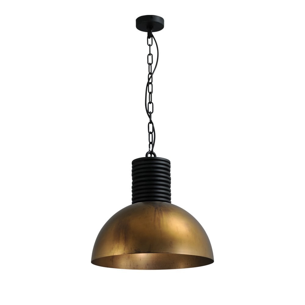 Masterlight Antieke Industrielamp Industria Gold 40 - Goud/Messing