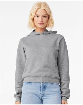 Bella + Canvas 7519 Women's Classic Hoodie Sweatshirt in Heather size Large   Fleece