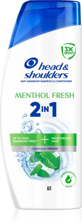 Head & Shoulders Menthol Fresh 2in1 shampoing et après-shampoing 2 en 1 anti-pelliculaire 400 ml