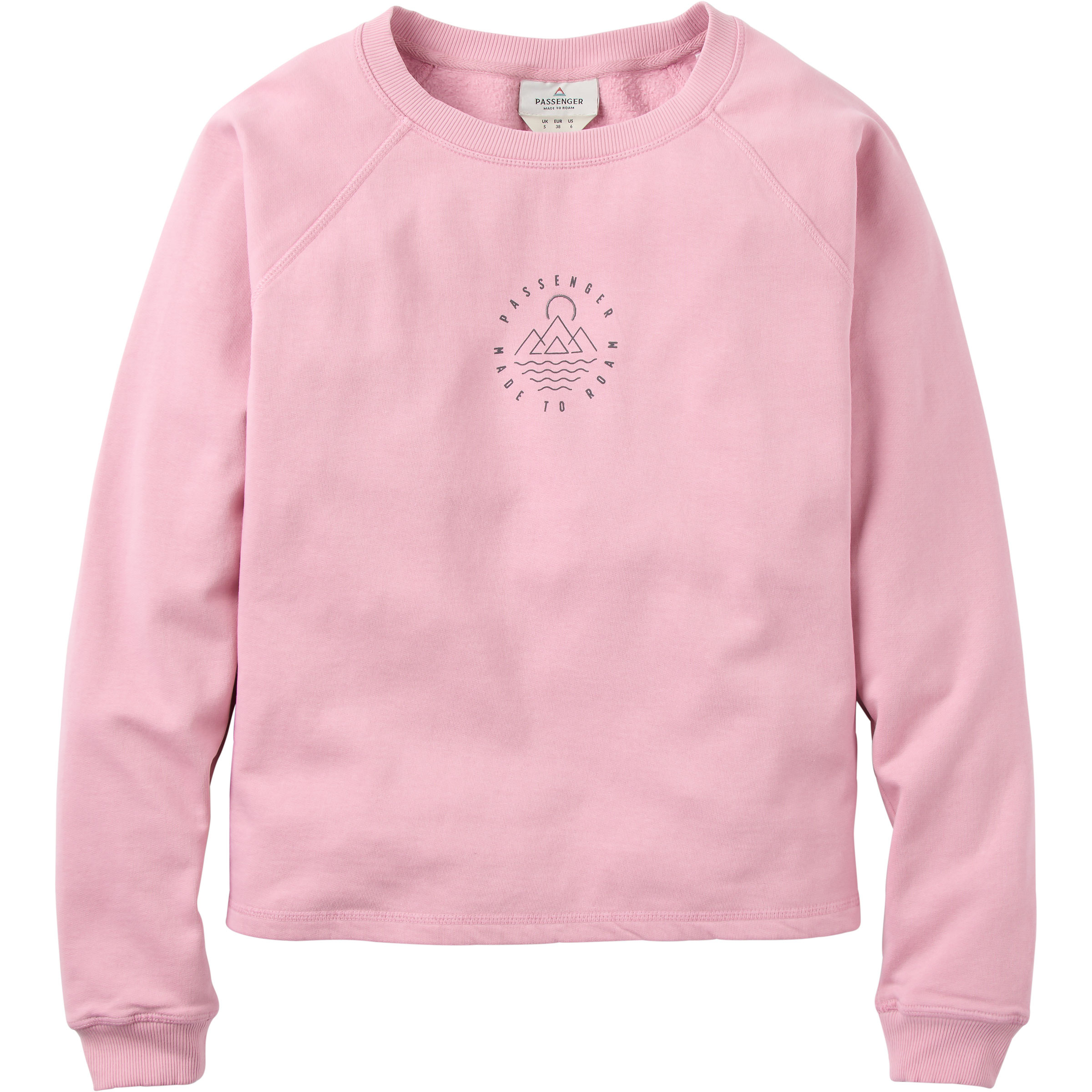 Passenger Remote Recycled Cotton Damen Pullover rosa Größe S Lifestyle Widerstandsfähig