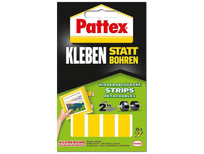 Pattex Kleben statt Bohren Strips ablösbar
