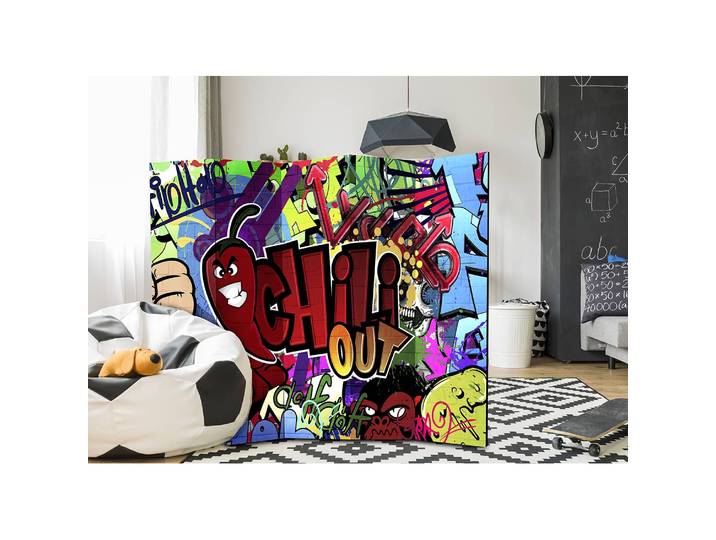 Paravent Chili Out Fleece Multicolor 225 x 172 x 3cm