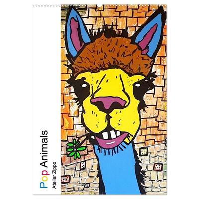 Pop Art Animals - Atelier Zippo (Wandkalender 2027 DIN A2 hoch), CALVENDO Monatskalender