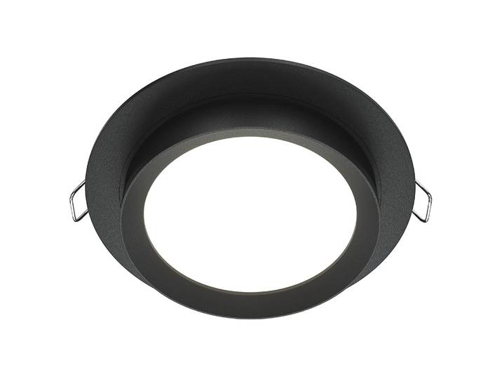 Spot encastrable Hoop Ø 11cm Noir/Noir Aluminium GX53