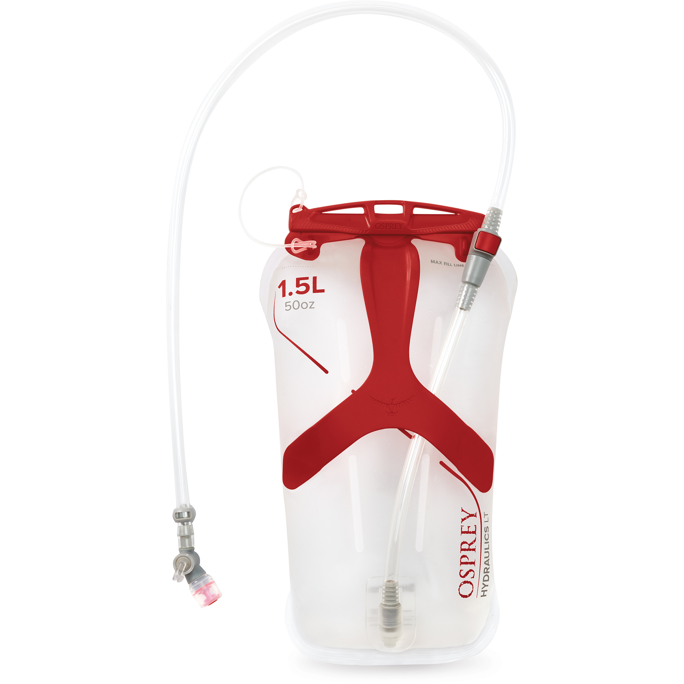 Osprey Hydraulics LT 1.5L Reservoir Trinksysteme rot
