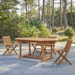 Ovaler Outdoor Tisch aus Akazienholz Capri 180
