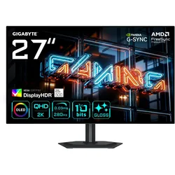 GIGABYTE MO27Q28GR 27 Zoll QHD wOLED Gaming Monitor 280 Hz DP/HDMI/USB-C 0,03ms