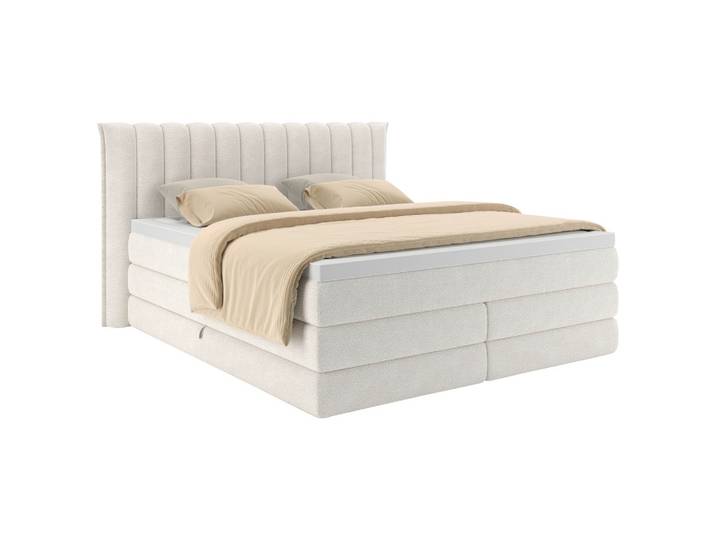 Boxspringbett 200/200 cm Creme