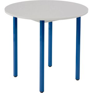 Sodematub Besprechungstisch 80ROGBL, rund, 80 x 74 cm (ØxH), lichtgrau / blau
