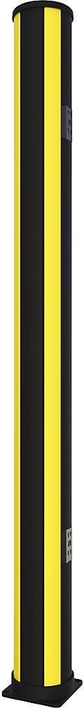 Rammschutz-Poller X-Protect, Höhe 2300 mm, zinkgelb, graphitschwarz Axelent