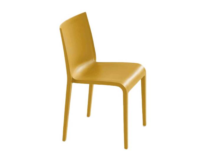 ET AL set de 4 chaises NASSAU 533 (Jaune curry - Polypropylène)