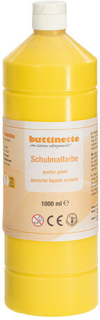 buttinette Schulmalfarbe in verschiedenen Farbtönen, 1000 ml