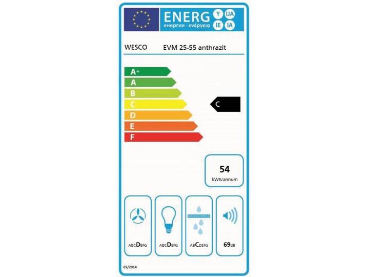 Wesco EVM 25-55 Dunstabzugshaube anthrazit