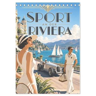 Sport an der Riviera (Tischkalender 2027 DIN A5 hoch), CALVENDO Monatskalender