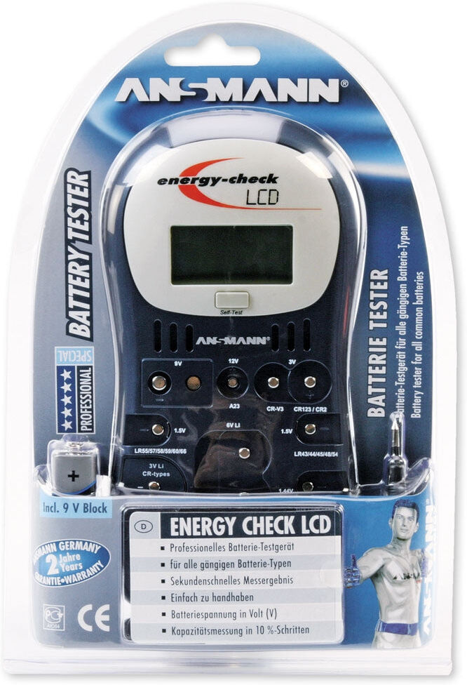 Ansmann Energy Check LCD 4000392 Battery Tester