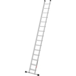 Hailo Anlegeleiter Master A60, 10000-104, Länge 3,92m, aus eloxiertem Aluminium, extrabreit, mit 15 Stufen
