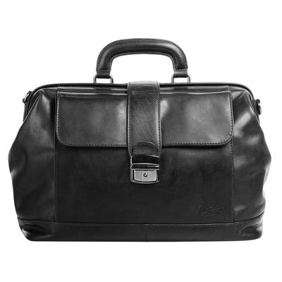 Reisetasche X-ZONE "X-ZONE Herren, Damen echt Leder", Gr. B/H/T: 38cm x 26cm x 15cm onesize, schwarz, Leder, used, Taschen Reisetasche, echt Leder