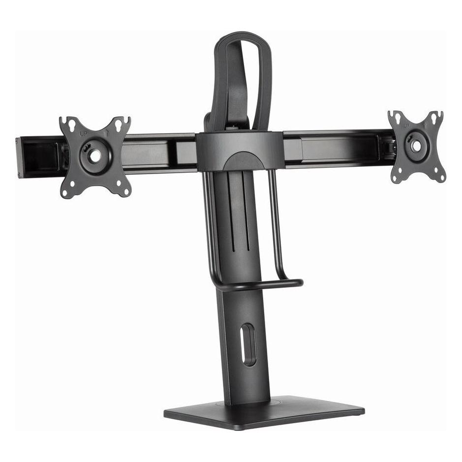 Gembird Stojak biurkowy na dwa monitory z regulacją wysokości 17-27inch do 6kg (Tisch, 27", 6 kg) (MS-D2-01)