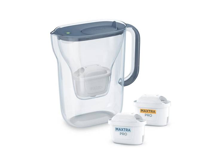 Wasserfilter BRITA Style Essential , weiss (blau), B:23,9cm H:27,3cm, Kunststoff, Filterkartuschen, Wasserfilter
