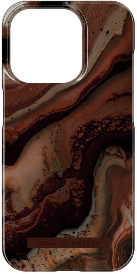 iPhone 15 Pro iDeal Of Sweden Fashion Case - Dark Amber Marble