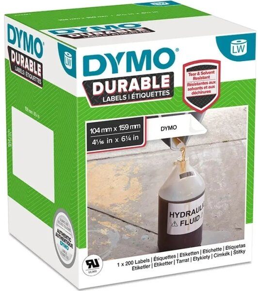 Dymo Labelwriter Durable Etiket 104x159 Mm