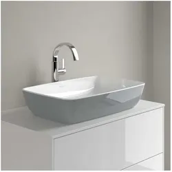 Villeroy und Boch Artis Aufsatzwaschtisch 417258BCT7 58x38cm, ohne Hahnloch, ohne Überlauf, French Linen