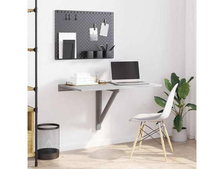 SALE 2026  Tables pliantes Gris - Table murale pliable Sonoma gris 100x60x56cm - bois d'ingénierie PRO542767097