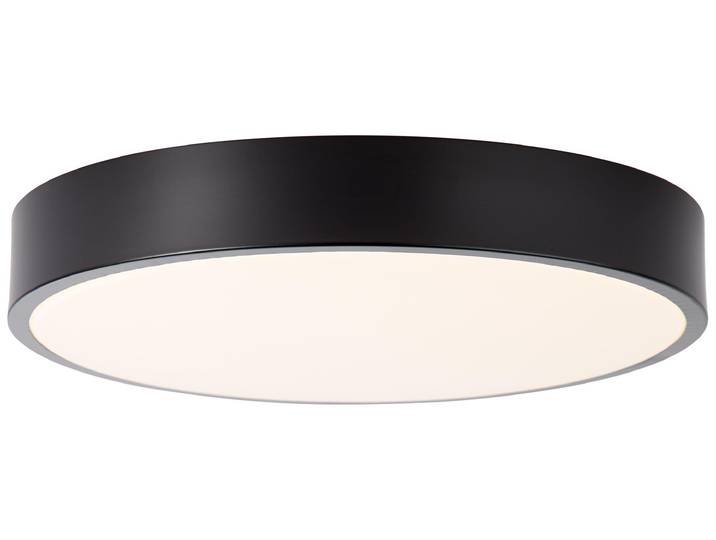 Brilliant LED Deckenleuchte Delvin LED Deckenlampe, Präsenzsensor, 33 cm, 2400 lm, 3000K, Metall, schwarz