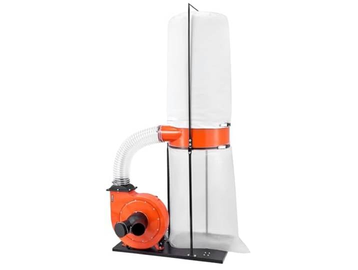 VEVOR Collecteur de Poussière Cône Vortex 2 HP Dépoussiéreur Mobile Sac Collecte Poussière 132\,5 L\, Sac Filtrant 159 L Système Dépoussiérage Précision 2\,5 microns Collecteur Sciure pour Travail Bois