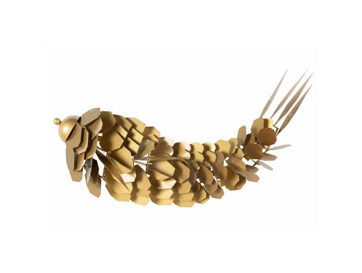 Kunstloft Wanddeko Gold 70/34 cm, Goldfarben, Metall, 2.42x34x10 cm, Bilder & Rahmen, Wanddeko