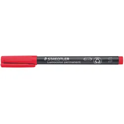 STAEDTLER Folienstift Lumocolor 0.4 mm, rot, permanent