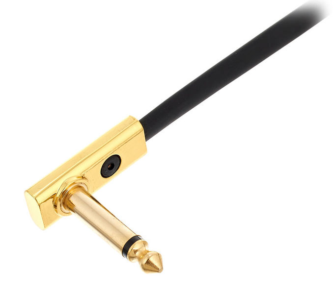 Rockboard Flat Patch Cable Gold 140 cm nero