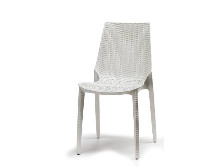 Chaise tressée style rotin design - LUCREZIA