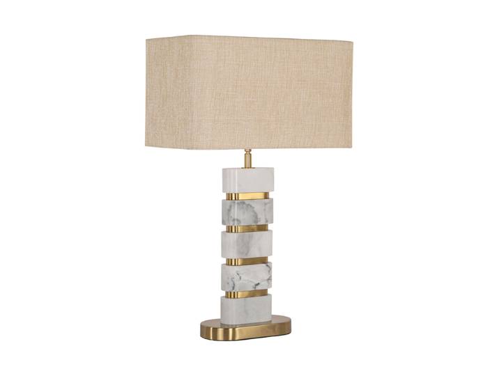 Marmor Design Tischlampe „Lenore“ Weiss/Beige Richmond Interiors