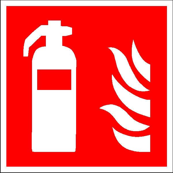 SafetyMarking® Brandschutzschild Feuerlöscher 20 cm x 20 cm 15.A5015