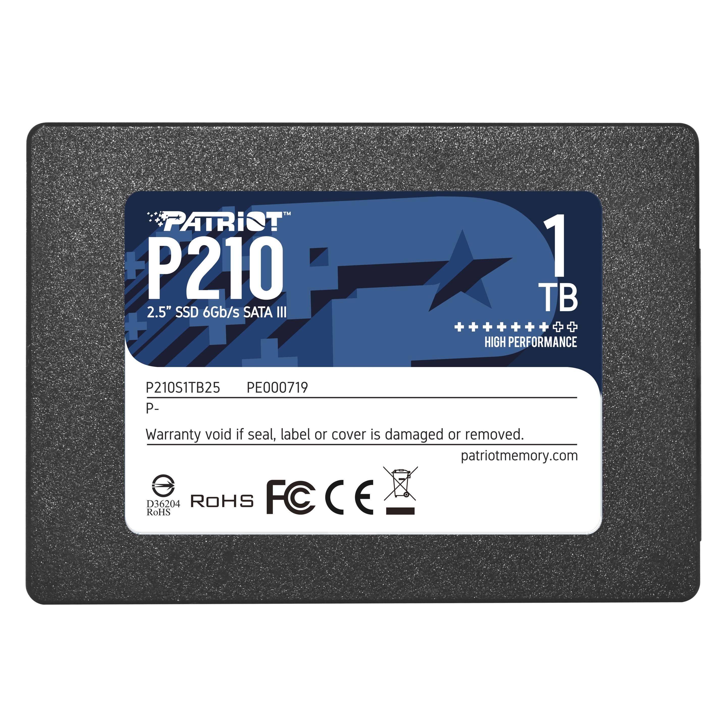 Patriot P210 (1000 GB, 2.5") (P210S1TB25)