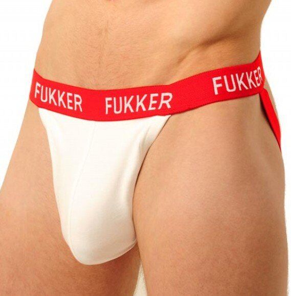 Fukker Jockstrap Élégant Blanc et Rouge