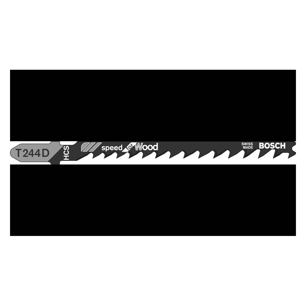 Bosch Zubehör Stichsägeblatt HCS, T 244 D Speed for Wood (2609256719)