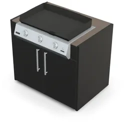 Brabura KC 100 Plancha Körper - Barro / Anthrazit / Silberner Griff