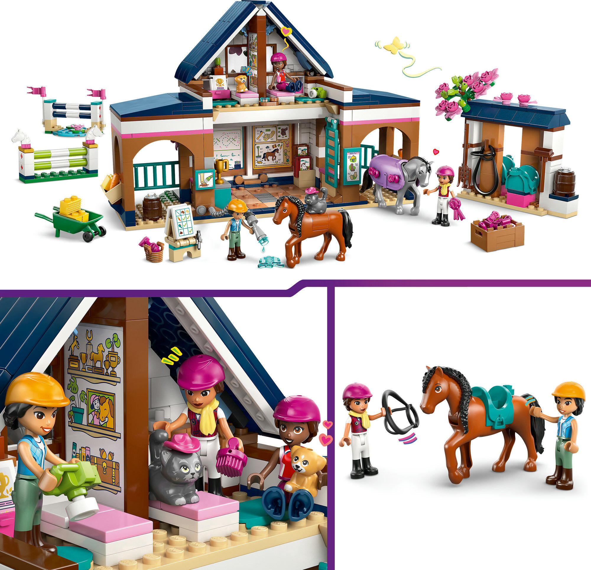 Konstruktionsspielsteine LEGO "Pferdestall und Reitschule (42688), LEGO Friends", bunt, Spielbausteine, Kinder, Kunststoff, Konstruktionsspielsteine, Made in Europe